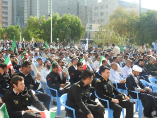 حضور رئیس جهاد دانشگاهی استان هرمزگان در حماسه ۹ دی ماه